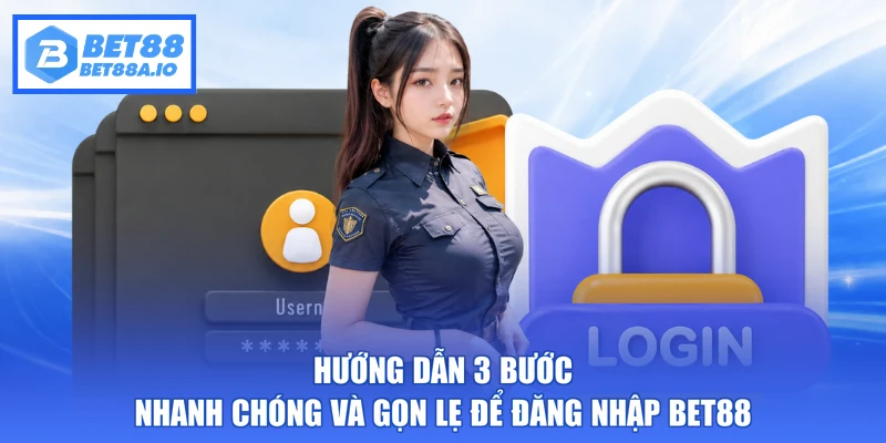 Hướng dẫn 3 bước nhanh chóng và gọn lẹ để đăng nhập Bet88